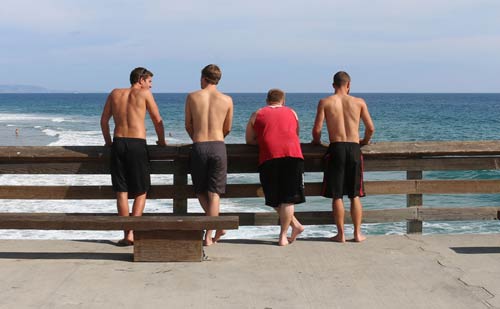 The Pacific beach minutes from campus